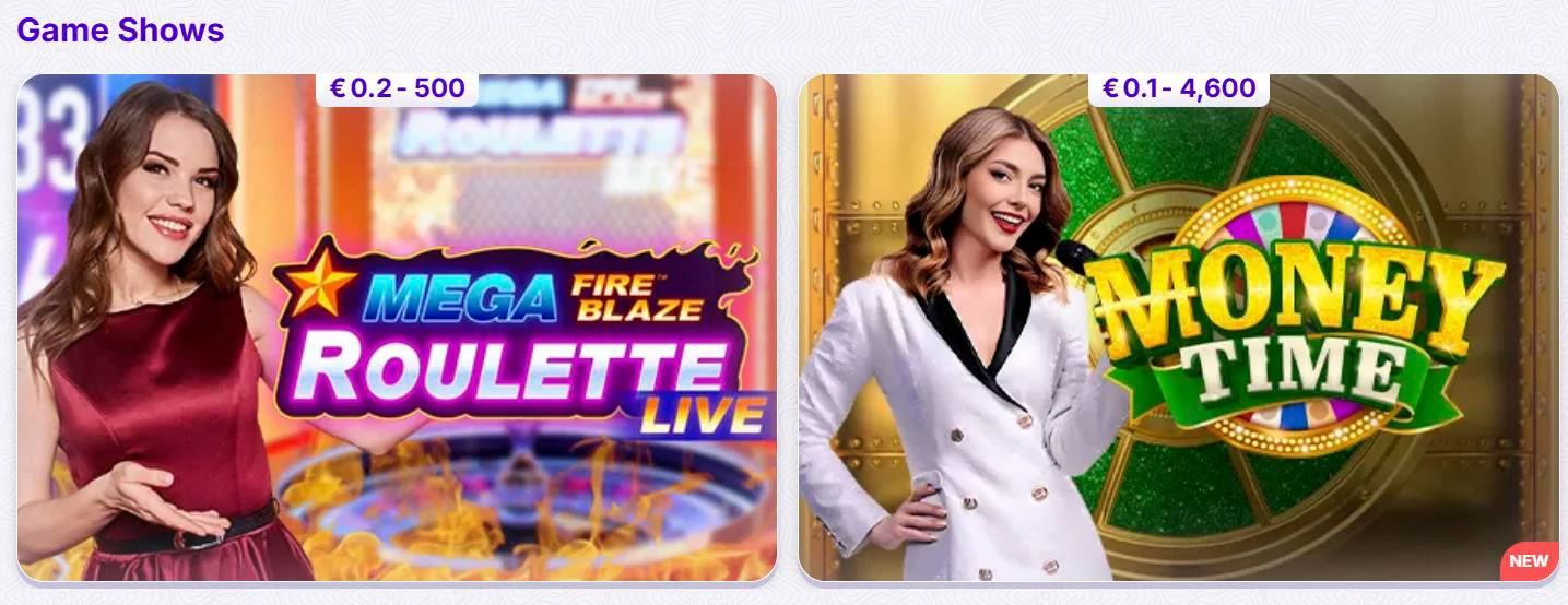 Spielshows Robocat Casino