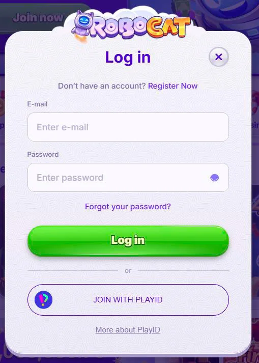 robocat casino login